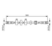 BOSCH 1 987 481 538 Tubo freno