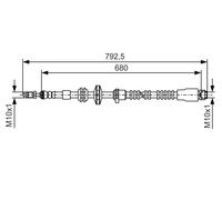Bosch 1987481546 Tubo Flessibile Freno