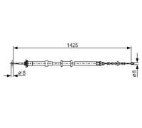 BOSCH 1 987 482 200 Cavo comando, Freno stazionamento per FIAT