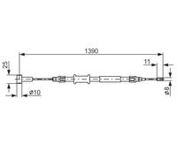 BOSCH 1 987 482 213 Cavo freno a mano