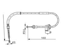 BOSCH 1 987 482 226 Cavo comando, Freno stazionamento per MINI