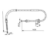 BOSCH 1 987 482 230 Cavo comando, Freno stazionamento per MINI