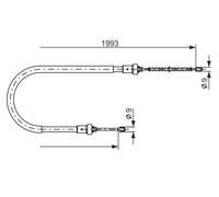 Cavo di trazione, freno di stazionamento BOSCH 1 987 482 233