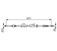 BOSCH 1 987 482 242 Cavo freno a mano
