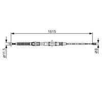 BOSCH 1 987 482 328 Cavo comando, Freno stazionamento per SKODA