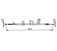BOSCH 1 987 482 341 Cavo freno a mano