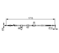 BOSCH 1 987 482 348 Cavo comando, Freno stazionamento per TOYOTA