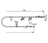 BOSCH 1 987 482 435 Cavo freno a mano