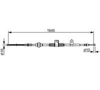 BOSCH 1 987 482 517 Cavo comando, Freno stazionamento per MITSUBISHI