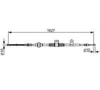 BOSCH 1 987 482 518 Cavo comando, Freno stazionamento per MITSUBISHI