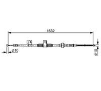 Cavo di trazione, freno di stazionamento BOSCH 1 987 482 519