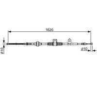 BOSCH 1 987 482 521 Cavo comando, Freno stazionamento per MITSUBISHI