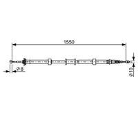 BOSCH 1 987 482 527 Cavo comando, Freno stazionamento per FIAT