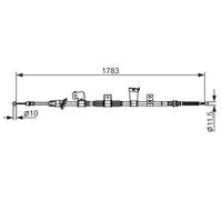 BOSCH 1 987 482 571 Cavo comando, Freno stazionamento per CITROËN,PEUGEOT