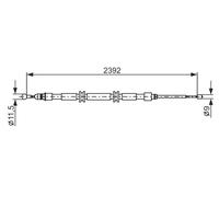 BOSCH 1 987 482 676 Cavo comando, Freno stazionamento per RENAULT