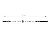 BOSCH 1 987 482 732 Cavo freno a mano