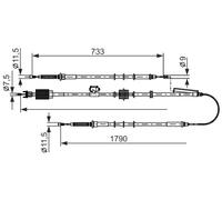 BOSCH 1 987 482 803 Cavo freno a mano