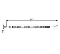 BOSCH 1 987 482 862 Cavo comando, Freno stazionamento per VW