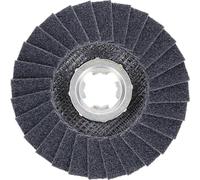 Bosch Professional 1 X EXPERT N475 SCM X-LOCK Disco abrasivo a ventaglio (per la finitura di superfici metalliche, Ø 115 mm, grossolano, accessorio smerigliatrice angolare)