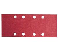 Bosch 10 Fogli Abrasivi 93x230 mm per Levigatrice Orbitale, 8 Fori, Qualità Rossa, Grana 120