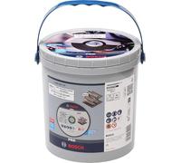 Bosch 100 dischi da taglio Pro in acciaio inox e metallo legati (per acciaio, acciaio inossidabile, diametro 125 mm, accessori professionali per smerigliatrice angolare)
