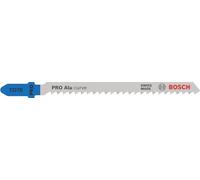 Bosch 100x Lama per seghetto alternativo PRO Alu curve T227D | per Alluminio, Metalli non ferrosi, Lunghezza 100 mm, Professional Accessorio Seghetto alternativo