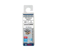 Bosch 10x Punta per metallo lunghezza standard PRO Metal HSS-G (per Metalli non ferrosi, Acciaio, Ø 1,00 mm, Professional Accessorio Trapano/avvitatori rotanti)