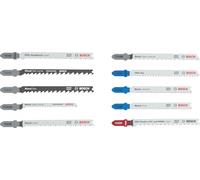 Bosch 10x Set di lame per seghetto alternativo Multi Material, 10 pz. (per Legno tenero, Lamiere di acciaio, x mm,)