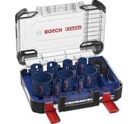 Bosch 14x Set di seghe a tazza universali EXPERT Multi Material PC Plus (per Legno con metallo, Mattone, Ø 20-76 mm, Professional Accessorio Trapanoi)