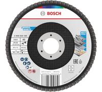 Bosch 15x Disco lamellare X451, G40, G60 (per Acciaio, Alluminio, Ø 125 mm, Grano 40, Professional Accessorio Smerigliatrice angolare piccola)