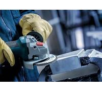 Bosch 15x Disco lamellare X451, G80, G120 (per Acciaio, Alluminio, Ø 115 mm, Grano 80, Professional Accessorio Smerigliatrice angolare piccola)