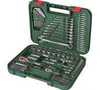 Bosch set Advanced utensili man. 132 pz. (set utensili impieghi di fissaggio gravosi; mat. alta qual.; design ergon.; chiavi, chiavi a brugola, cricchetti, cacciavite; accessori)