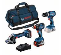 Bosch 18V Set Professionale (GSB, GDXGWS, 2x5.0Ah)
