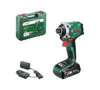 Bosch 18V System Avvitatore a massa battente a batteria UniversalImpactDrive 18V-210 (potente e compatto per la lavorazione del legno; incl. batteria 18V 2.0Ah, caricabatterie AL18V-20, valigetta)