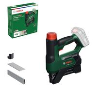 Bosch 18V System Graffatrice/Chiodatrice a batteria AdvancedTacker 18V-25 (Potente graffatura e chiodatura 2 in 1; incl. graffe, chiodi, accessorio distanziatore, cappuccio portafili)
