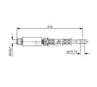 Bosch Tubo flessibile freno 1 987 476 805 per Opel Astra F Cabriolet