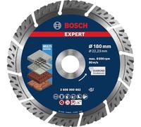 Bosch 1x Dischi diamantati EXPERT Multi Material | per Calcestruzzo, Calcestruzzo armato, Ø 180 mm, Professional Accessorio Smerigliatrice angolare grande