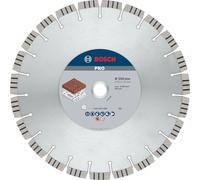Bosch 1x Disco diamantato PRO Abrasive (per Mattoni in pietra calcarea e arenaria, Calcestruzzo armato, Ø 350 mm, Professional Accessorio Sega circolare da banco, Mototroncatrice a scoppio)