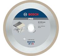 Bosch 1x Disco diamantato PRO Ceramic per tagliapiastrelle, foro 25,4 mm | per Piastrelle, Piastrelle di ceramica dura, Ø 230 mm, Professional Accessorio Sega da banco