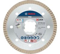 Bosch 1x Disco diamantato PRO Ceramic, X-Lock | per Marmo, Piastrelle di ceramica dura, Ø 115 mm, Professional Accessorio Smerigliatrice angolare piccola