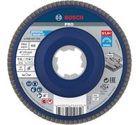Bosch Professional - Disco abrasivo a ventaglio X571 Best for Metal X-LOCK (per metallo, Ø 115 mm, P 60, versione angolata, accessori smerigliatrice angolare)