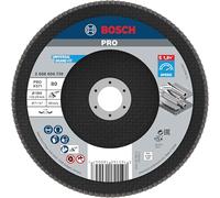 Bosch 1x Disco lamellare PRO X571, versione diritta, in fibra | per Acciaio, Acciaio inossidabile, Grano 80, Professional Accessorio Smerigliatrice angolare grande