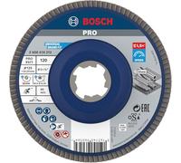 Bosch 1x Disco lamellare PRO X571, versione diritta, X-Lock | per Acciaio, Acciaio inossidabile, Grano 120, Professional Accessorio Smerigliatrice angolare piccola