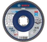 Bosch 1x Disco lamellare PRO X571, versione diritta, X-Lock | per Acciaio, Acciaio inossidabile, Grano 40, Professional Accessorio Smerigliatrice angolare piccola