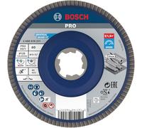 Bosch 1x Disco lamellare PRO X571, versione diritta, X-Lock | per Acciaio, Acciaio inossidabile, Grano 80, Professional Accessorio Smerigliatrice angolare piccola