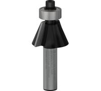 Bosch 1x Fresa PRO per smussatura (per Legno tenero, Legno duro, Ø 23,7 mm, Professional Accessorio Fresatrice portatile, Rifilatore)