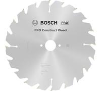 Bosch 1x Lama per sega circolare a filo PRO Construct Wood | per Legno da costruzione con malta e chiodi, Ø 250 mm, Professional Accessorio Sega circolare a filo da banco