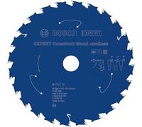 Bosch 1x Lama per sega circolare EXPERT Construct Wood Cordless (per Legno da costruzione con malta e chiodi, Ø 160 mm, Professional Accessorio Seghe circolari a batteria portatili)