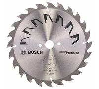 Bosch 1x Lama per Sega Circolare Precison (per Legno, Ø 190 x 2.5/1.5 x 20/16 mm, 24 Denti, ATB, con 1x Anello di Riduzione 16 mm, Accessori Seghe Circolari)