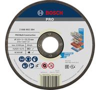 Bosch 1x Mola da taglio PRO Multi Construction, foro 22,23 mm | per Acciaio inossidabile, Metalli non ferrosi, Ø 115 mm, Professional Accessorio Smerigliatrice angolare piccola